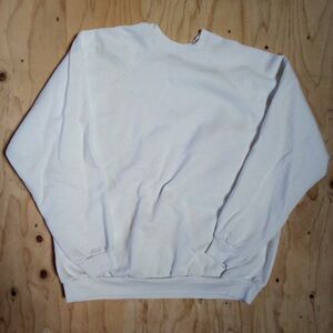 Vintage Tultex Blank Crewneck Sweatshirt White